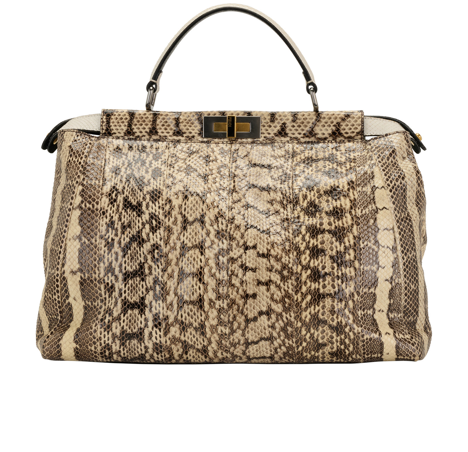 Large Peekaboo, &pound;1,900, Handbags, Beige, Python, Back view
